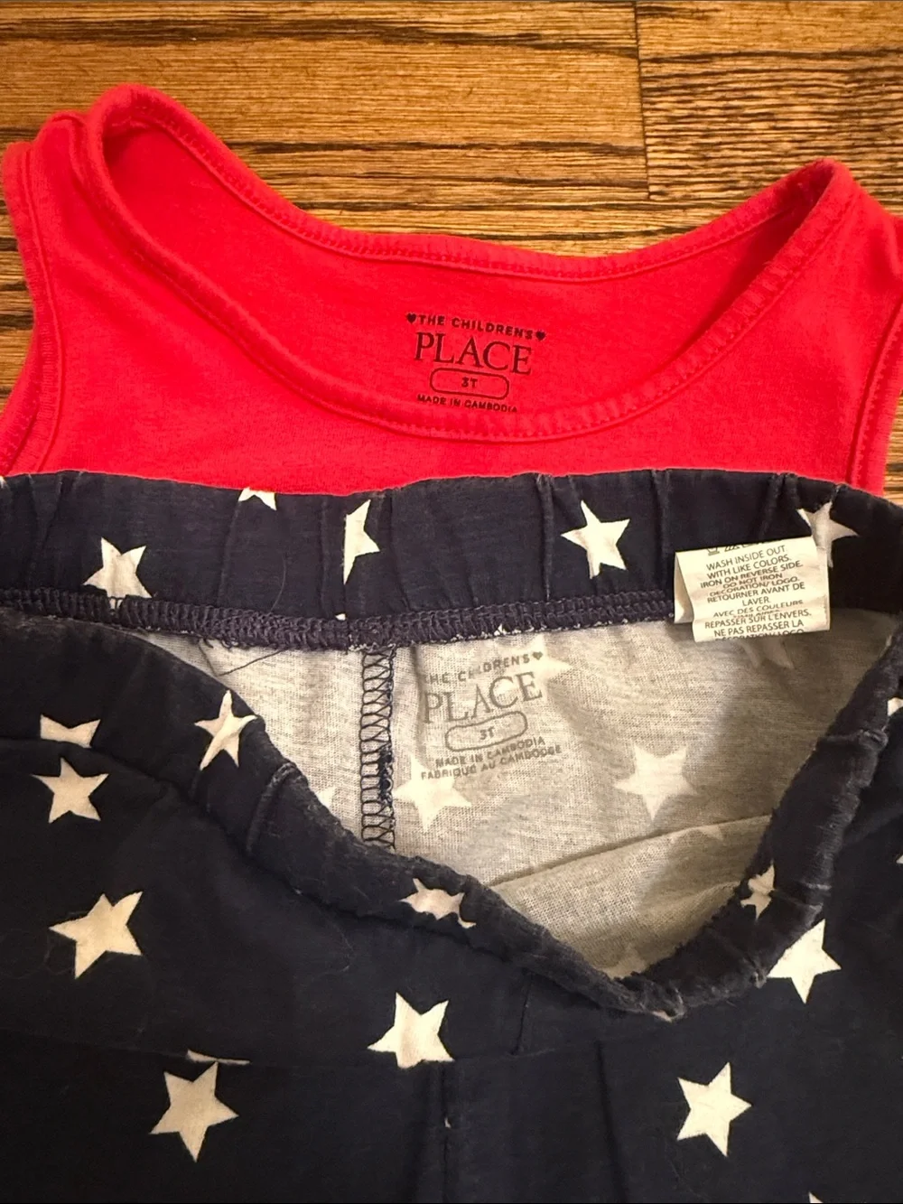 The Children's Place Red "American Cutie" Tank with Navy Star Shorts - Picture 3 of 3